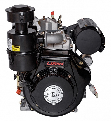 Двигатель Lifan Diesel 192FD, вал Ø25мм, катушка 6 Ампер