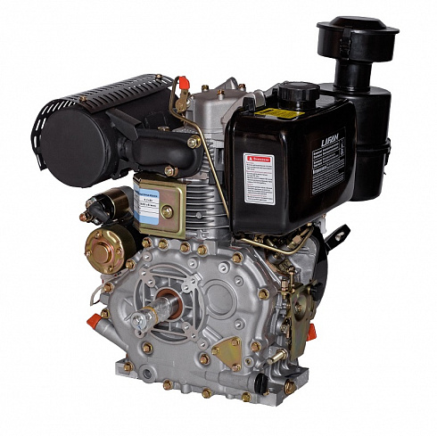 Двигатель Lifan Diesel 192FD, вал Ø25мм, катушка 6 Ампер